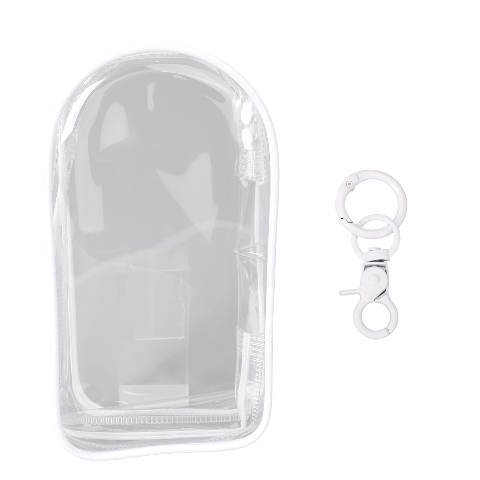 BOXOB Clear Doll Display Case Bag with Keychain