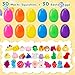 30 Pack Mochi Squishy Toys with Easter Eggs - Easter Basket Stuffers for Kids Toddlers, Slow Rising Sensory Fidget Toys Set, Cute Animal Fruit Shapes for Party Favors, Goodie Bags, Classroom Rewards