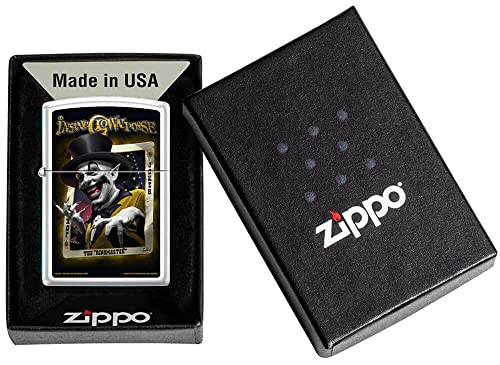 Encendedor Zippo Ringmaster Blanco Mate miniatura 2