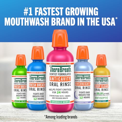 TheraBreath AM + PM Mouthwash Bundle, 16 fl oz, 2-Pack - image 8