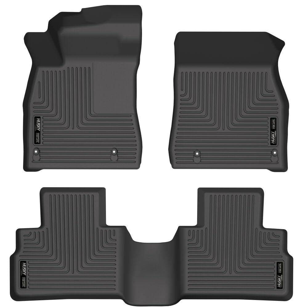 Husky Liners Weatherbeater Floor Mats | Fits 2020-2025 Nissan Sentra | Front & 2nd Row, 3-pc Black - 95061