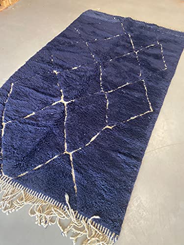 Marokkanische Beni Mrirt Berber Teppich Orient Teppich - 100% handgewebte natürlich Tribal Wolle Teppich - Diamant… – Bild 3