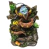 Indoor Desktop Fountain Waterfall Tabletop Fountain Resin Rock and Rotating Ball Home Decoration Soothing Sounds for Office & Home Decor Accessoires voor fonteinfonteinen in de tuin