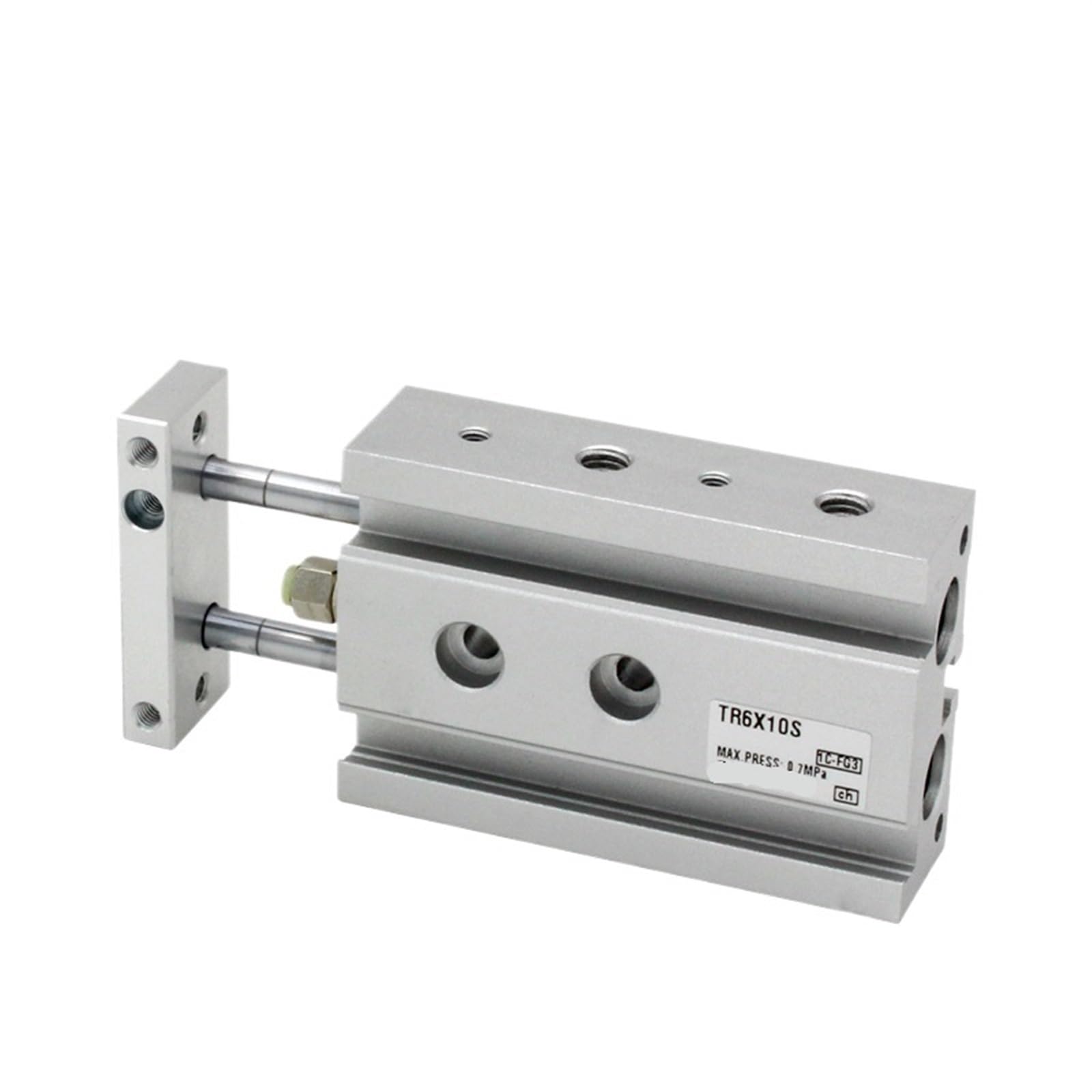 Cilindro neumático de aire con cojinete deslizante de 20 mm y diámetro interior de cilindro de doble vástago TR20X20S TR20X50S TR20X100S 1 pieza(TR20X45S)