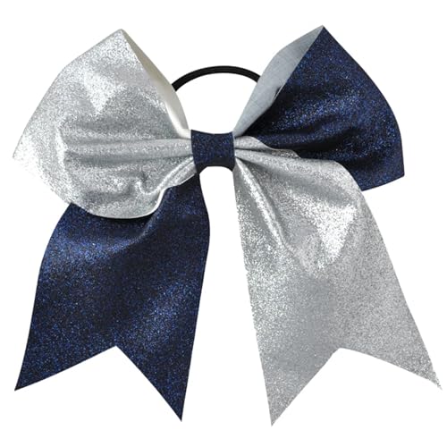 Nœuds élastiques multicolores à paillettes pour queue de cheval de 7 pouces - 5