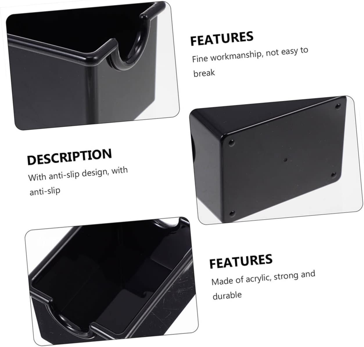 LABRIMP Tea Storage Box Tea Acrylic Bag Holder Sugar Packet Organizer Small Bag Container