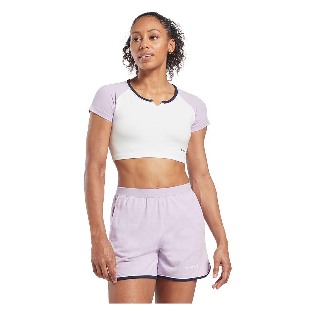 Reebok Women's Identity Crop T-Shirt White 2XL