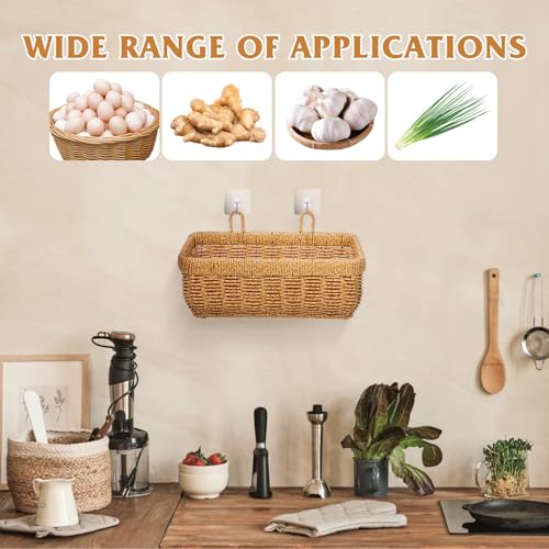 Cesta colgante de almacenamiento para cocina que ahorra espacio y organiza ajo 6