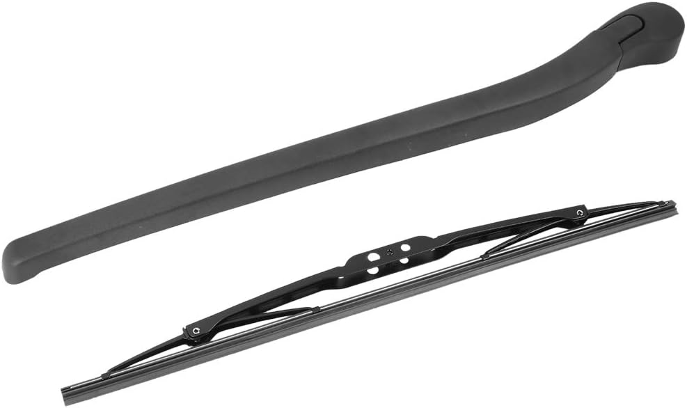 X AUTOHAUX Rear Windshield Wiper Blade Arm Set 375mm 15 Inch for BMW 5 Series E61 2003 2004 2005 2006 2007 2008 2009 2010