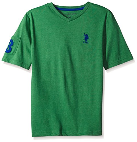 U.S. Polo Assn. Boys' Solid V-Neck T-Shirt