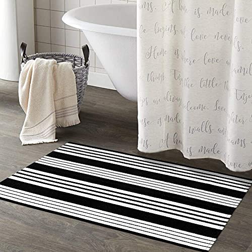Ojia Front Door Mat2X3 Door Mats Outdoor Cotton Hand-Woven Indoor/Outdoor Small Area Rug Layered Door Mats For Front Porch/Entryway/Laundry Room #TOP7