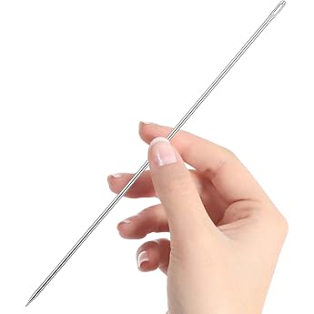 Andibro 6 Inch Long Sewing Needles Sewing Needles with Large Eye Professional Upholstery Needle Easy to Thread 3 mm Thickness for Home Leather Tapestry Embroidery Carpet DIY
