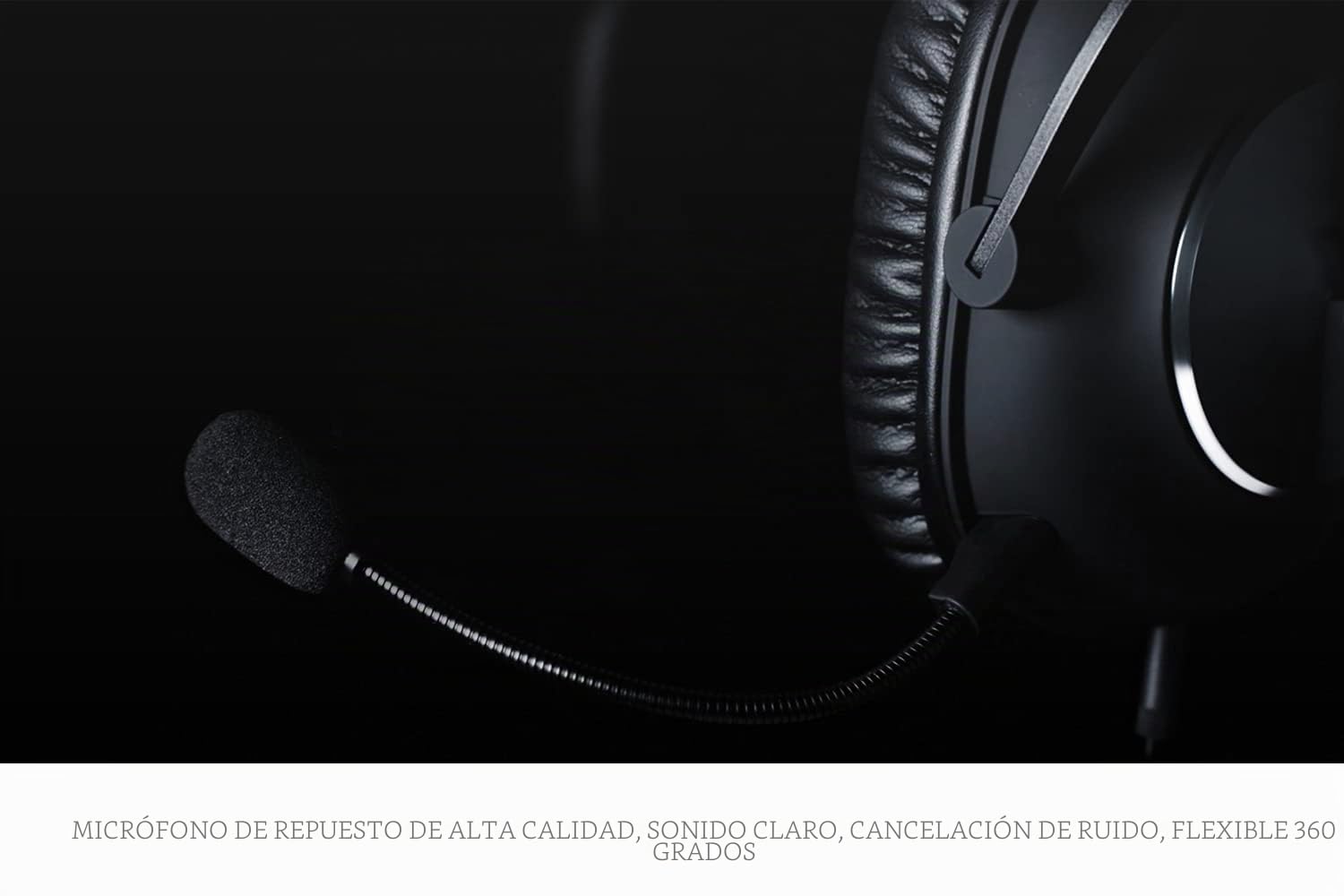 Micrófono de juego de repuesto para Logitech G Pro y G Pro X Gaming Headset en PS4 PS5 Xbox One PC, micrófono desmontable de 3,5 mm