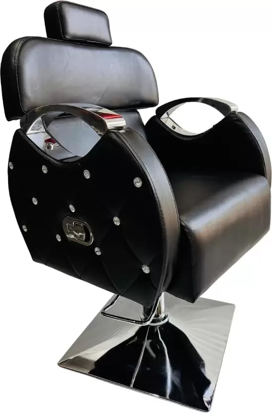 Beauty Parlor Salon Chair, Barber Chair, Makeover Chair with Push Back System & Powerful Hydraulic System Leather cushoin seat Back, 360 ° Swivel Adjustable Spa Beauty Equipment (Black) Beauty Parlor Salon Chair, Barber Chair, Makeover Chair with Push Back System & Powerful Hydraulic System Leather cushoin seat Back, 360 ° Swivel Adjustable Spa Beauty Equipment (Black)