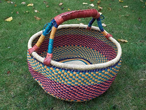 Bolga-Korb, Bolgakorb, Malikorb aus Steppengras, aus Burkina Faso, ca. 36- 40cm, (Farbe/Muster wechselnd sortiert von Korbhaus Gesthüsen) Cover