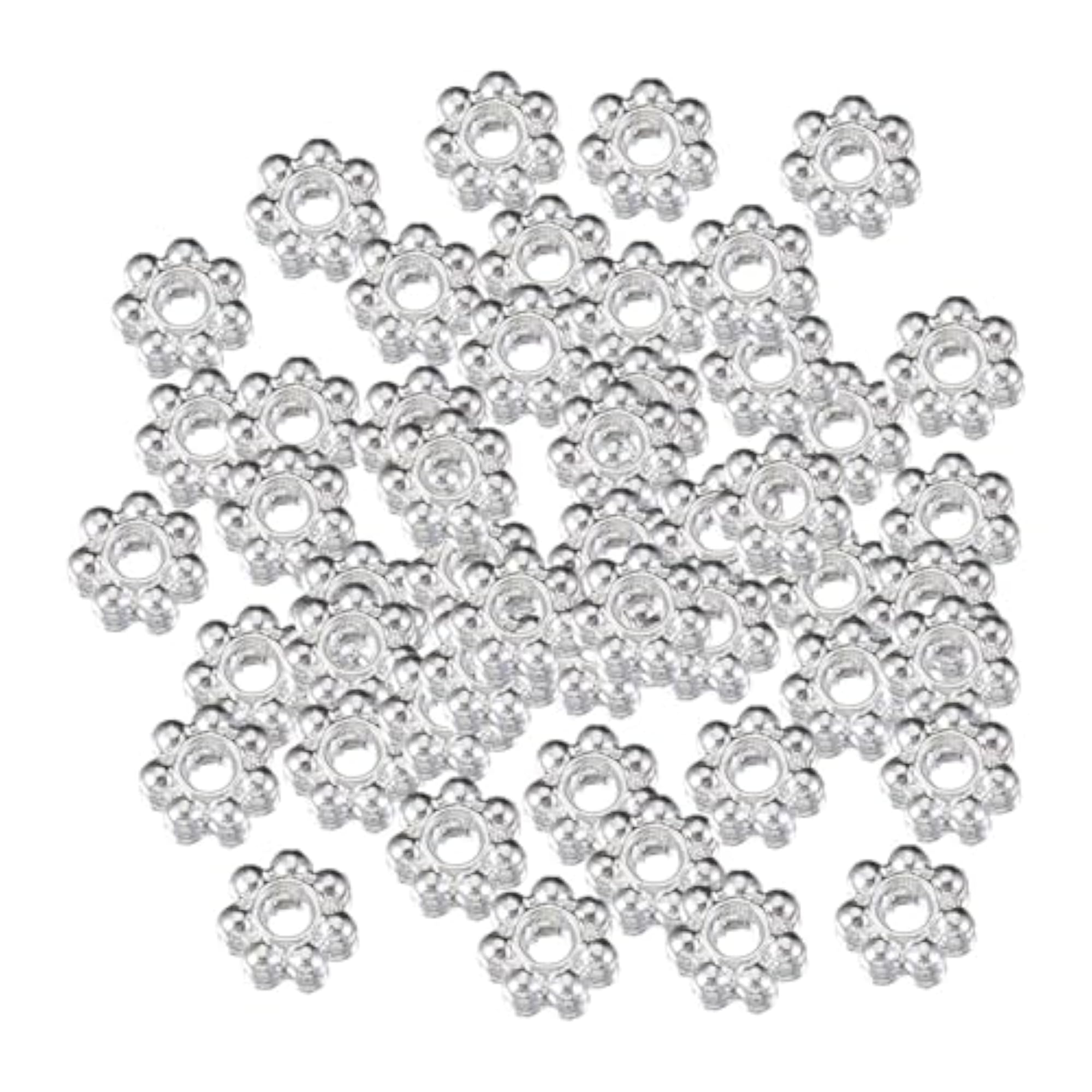 100Pcs Daisy Flower Spacer Beads for DIY Jewellery Making