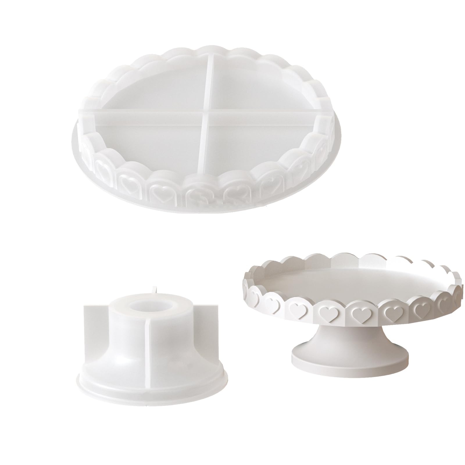 Stylish Embossed Silicone Serving Tray Food Safe for Home Decor Silicone Embossed