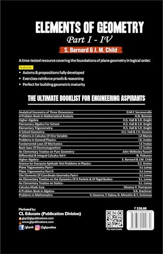 Image of Elements of Geometry Parts I-IV | GKP | Complete Geometry Textbook | School & Undergraduate Mathematics | Proofs & Practice Problems