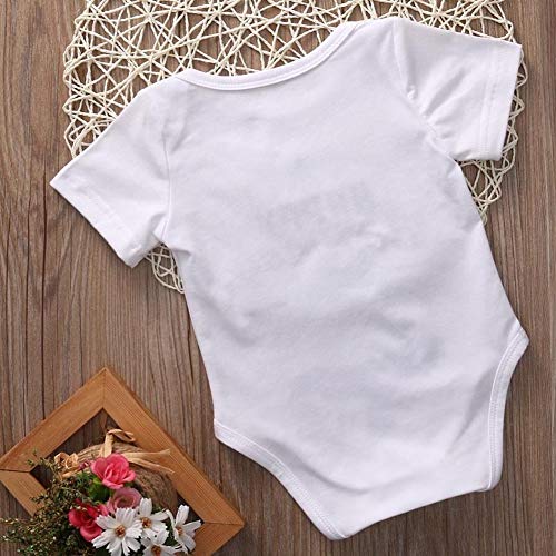 G-Amber Happy Birthday Daddy Mommy Baby Boys Girls Romper Bodysuit Infant Funny Letter Jumpsuit Outfit 0-24Months4