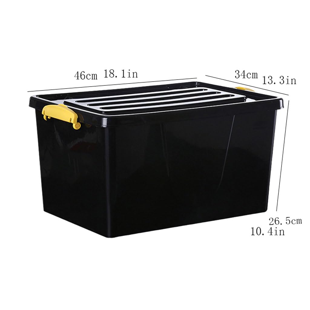 TsoLay Caja de Almacenamiento con polea integrada Inferior, Caja de Acabado de Maletero para el hogar, contenedor de Almacenamiento portátil para Actividades al Aire Libre en el Coche