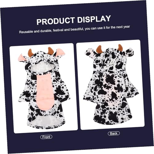 Disfraz de vaca para perro talla S miniatura 7