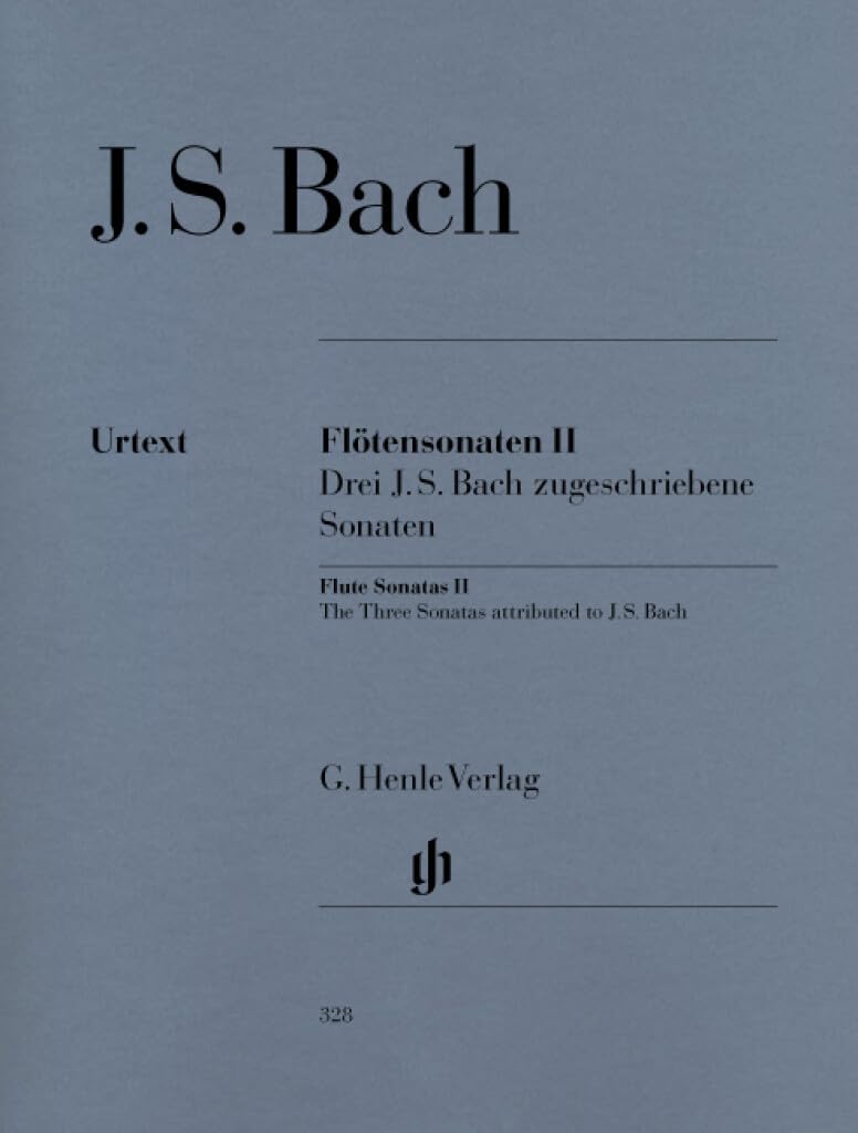 Bach, Johann Sebastian - Flötensonaten, Band II (Drei J. S. Bach zugeschriebene Sonaten): Instrumentation: Flute and Piano