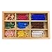 New Sky Montessori Checker Board Beads Early Development Mathematics Material for Kids Wooden Toy Montessori Math Learning Addition and Subtraction Aids