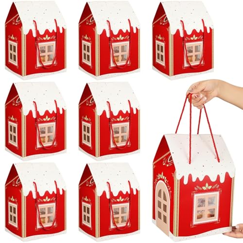 Boîtes cadeaux de Noël maison de 30x20x18cm au carton rigide haute résistance