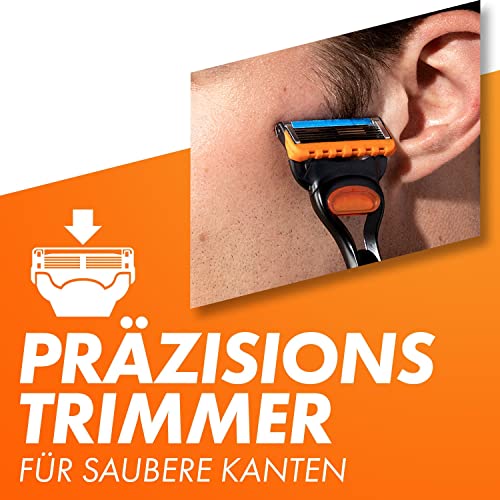 Foto von Gillette Fusion5 Rasierer für Männer, 1 Gillette Rasierer, 4 Ersatzklingen