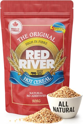 Red River Cereal - Cracked Wheat Hot Cereal (2lbs / 908g) Made in Canada at Arva Flour Mills - All Natural, No-Additives (1-Pack) - High in Fiber