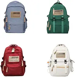 Mochila Feminina Estilo Coreano Universitária Moderna | Espaçosa com 2 Divisórias | Ideal para Faculdade, Trabalho e Passeios