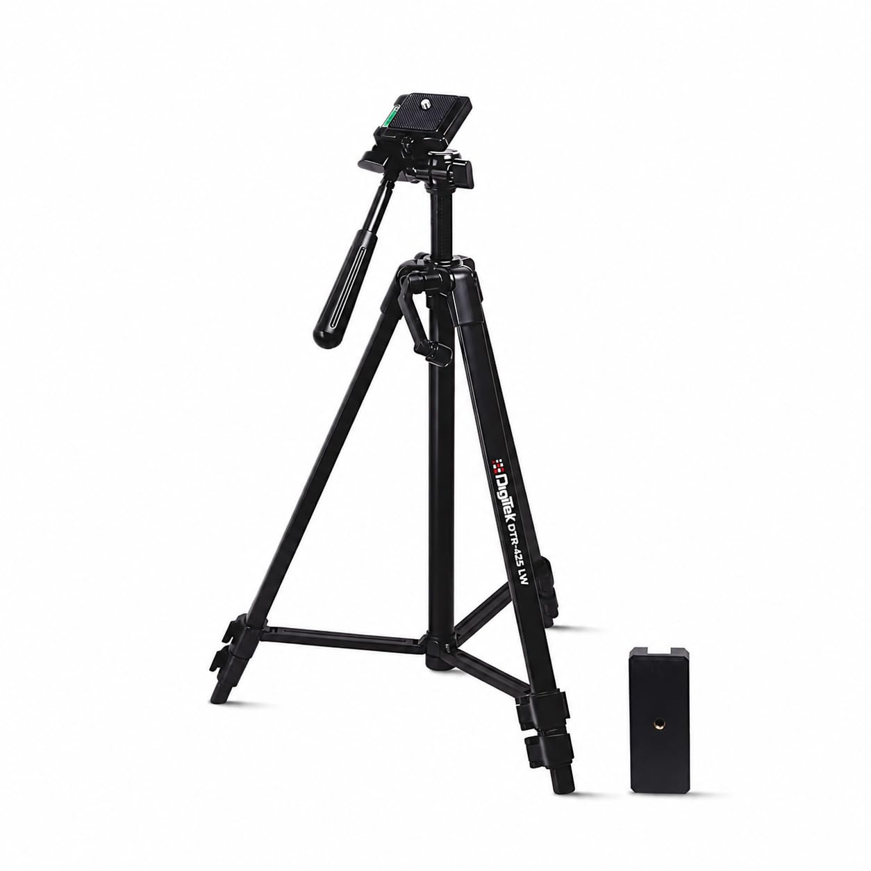 Digitek (DTR-425 LW) Portable Tripod Stand with Smartphone Holder, 4.26ft Height, Pan & Multipurpose Quick Release Head, Rubberised Legs, 3kg Load Capacity, Ideal for DSLR Camera & Mobile Photography-image-43
