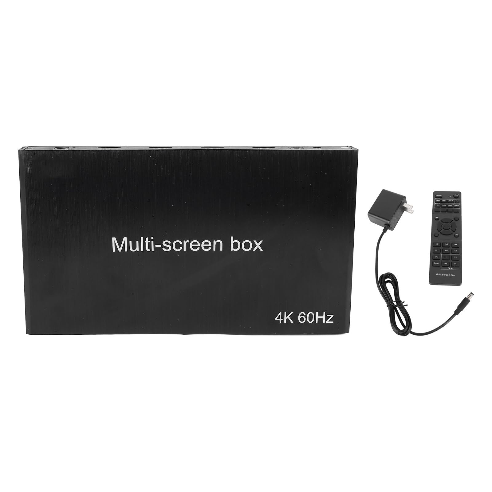 4K 60Hz HD Multiviewer with 3.5mm Output, 1 in 4 Out Quad Multi Viewer, Seamless er for Security Cameras, PCs, and Projectors
