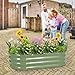 1MORE Galvanized Raised Garden Bed- Planter Garden Boxes Outdoor, Raised Beds for Gardening, 4x2x1ft Metal Garden Bed Kit for Vegetables Flower, Planter Raised Beds with Tools.Green-2pack