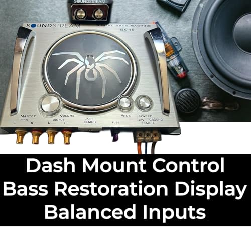 Soundstream BX-15 D – Bass Processor | Car Audio Signal Restoration Processor with Remote Control | Epicenter Alternative Sub Booster for Factory & Aftermarket Sound Systems | Subwoofer Enhancer