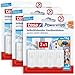 Price comparison product image tesa Powerstrips Curtain Hooks - Self-Adhesive Curtain Hooks - Removable and Reusable - Up to 1 kg Load - 3 x 4 Pieces - White