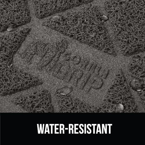 Image of Gorilla Grip Thick Cat Litter Trapping Mat, 40x28, Less Waste, Traps Mess from Box for Cleaner Floors, Stays in Place for Cats, Soft on Kitty Paws, Easy Clean, XL Size, Durable Backing, Charcoal