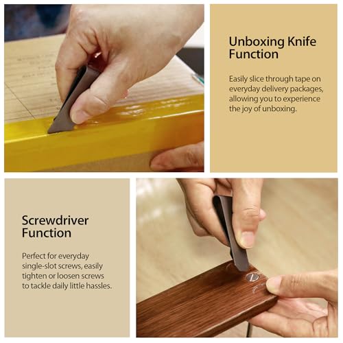 Titanium Money Clip, 4 in 1 Multifunction Credit Card Money Cash Clips Business Card Holder - Wallet-Clip, Screw Tool，Box Opener, Mini Ruler, Gift3