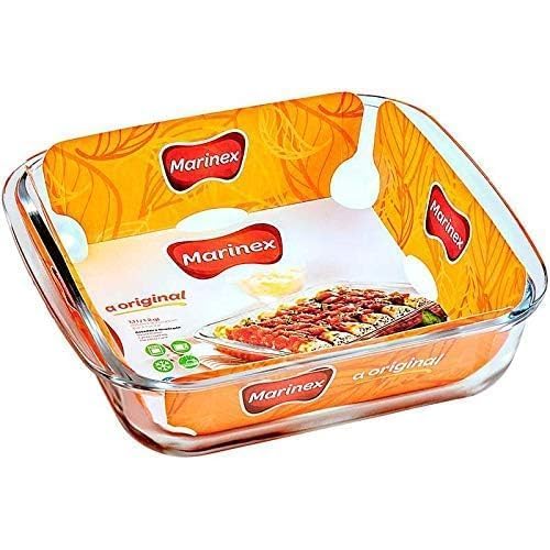 Assadeira Quadrada 1,1l - Marinex - Transparente