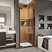 DreamLine Elegance-LS 28 3/4 - 30 3/4 in. W x 72 in. H Frameless Pivot Shower Door in Oil Rubbed Bronze, SHDR-4328000-06