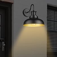 Vista 7 de Luces de granero al aire libre del anochecer al amanecer, apliques de pared al aire libre, lámpara de montaje en pared exterior estilo granja