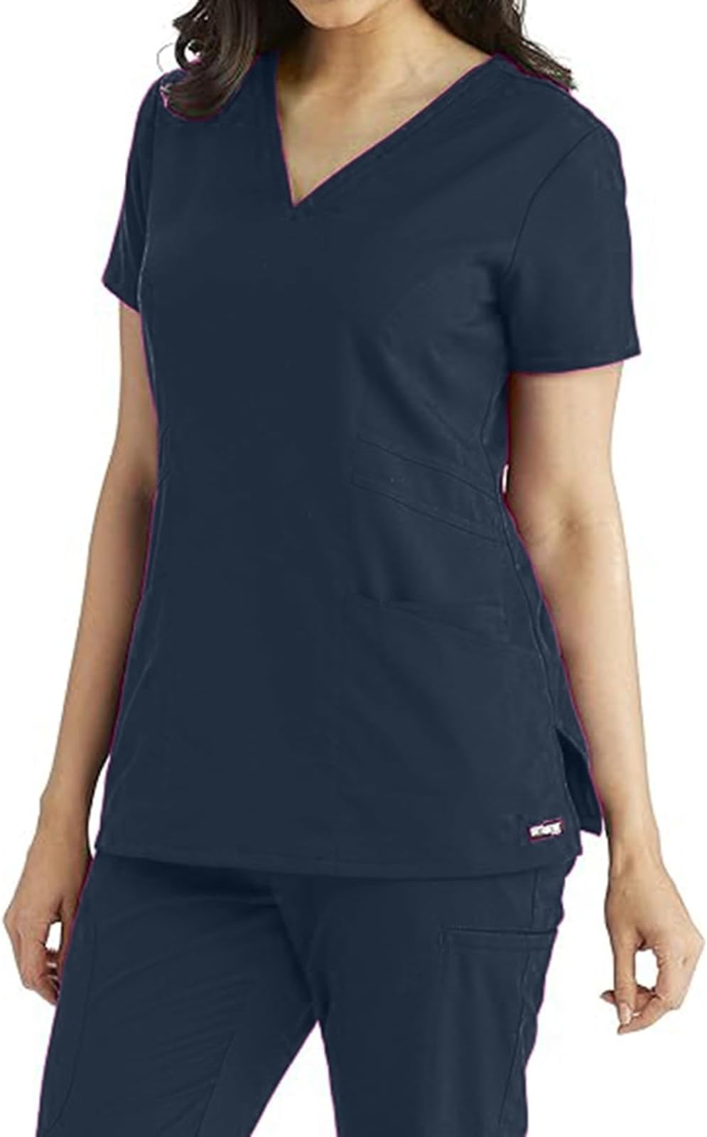 BARCOGrey's Anatomy Women's Mia Top, V-Neck Medical Scrub Top w/ 3 Pockets & Princess Seaming