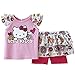 Hello Kitty disfraz de verano para bebé camiseta + falda con leggings integrados para hombre rosa Talla:62-68