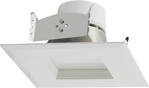 Miniatura 3 de Satco S11820 ColorQuick 6.5W LED Downlight Retrofit, CCT seleccionable por color 2700K/3000K/3500K/4000K/5000K, 4 pulgadas, blanco, 1 paquete