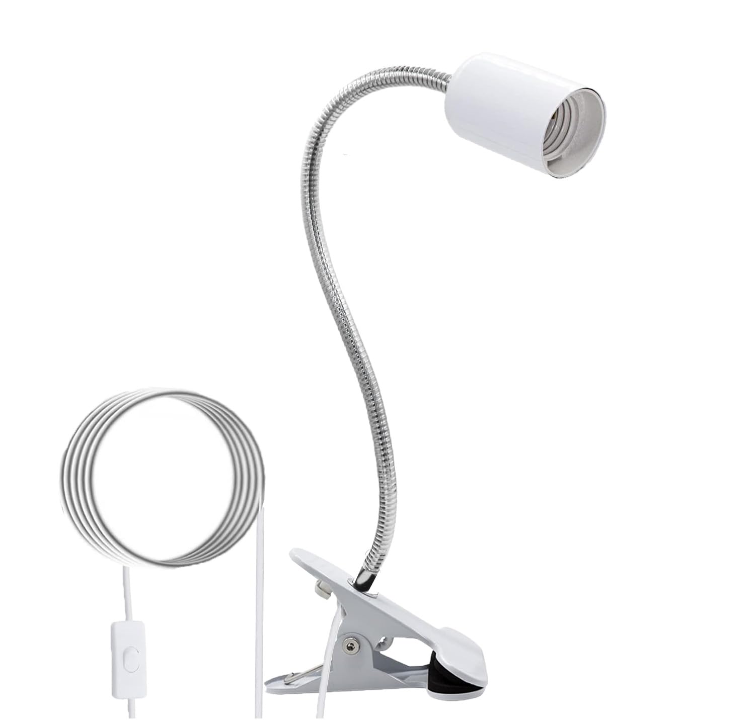 爬虫類クリップソケット5個セット Amazon.co.jp: クリップランプ E26 対応 デスク電球ソケット