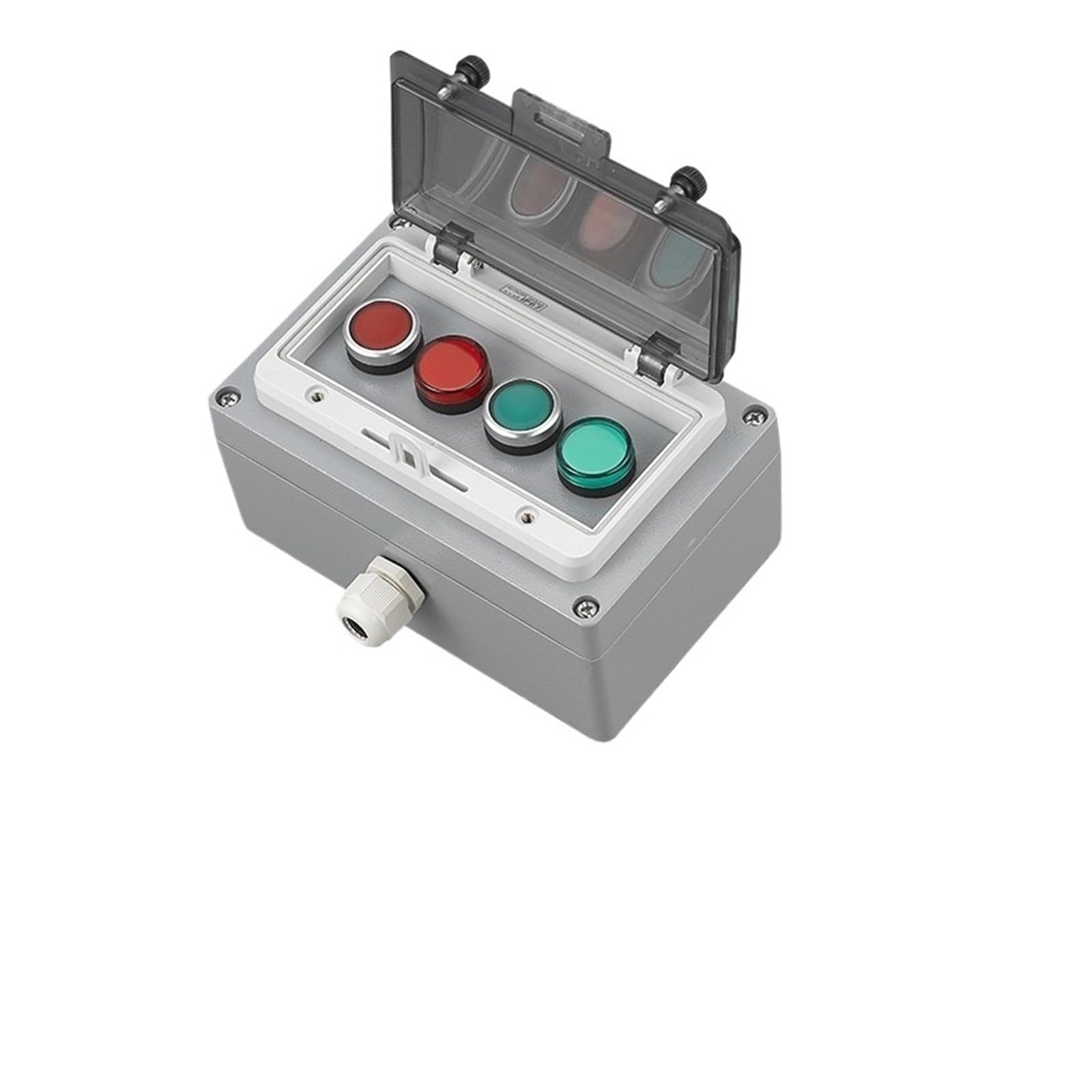 Interrupteur bouton métallique et boitier commande arret urgence 45751