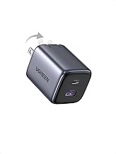 Cargador USB C UGREEN 35W, Nexode de 2 puertos GaN plegable PPS Compacto y rápido para pared para iPhone 16/15/14/13, Galaxy S25/S24/S23, Pixel 8 Pro/8/7, iPad, MacBook, Steam Deck