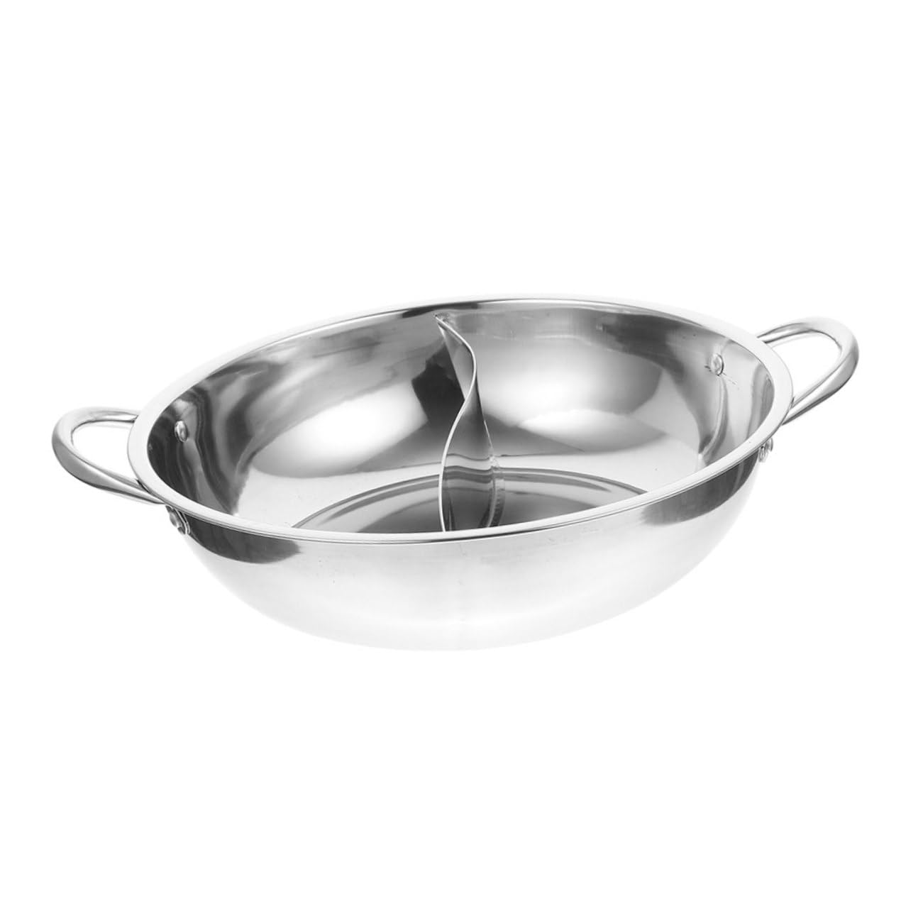 Casserole hotpot inox divisée induction marmite légère facile à nettoyer