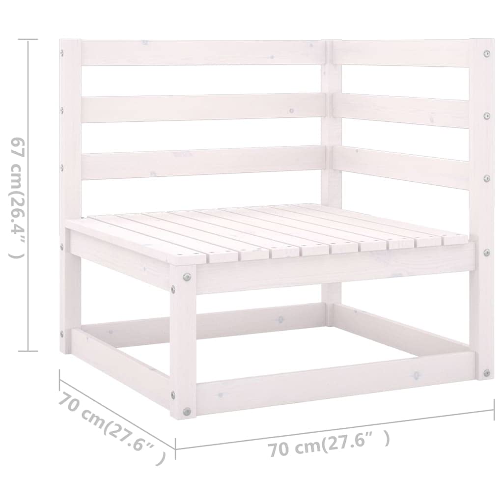 vidaXL Set Divani da Giardino 6 pz con Cuscini Legno Massello di Pino