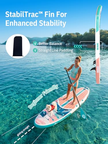 Image of Niphean Inflatable Stand Up Paddle Board with SUP Accessories | 10'6'' SUP, Anti-Slip EVA Deck, 450 lbs Capacity Inflatable Paddle Boards for Adults & Youth of All Skill Levels